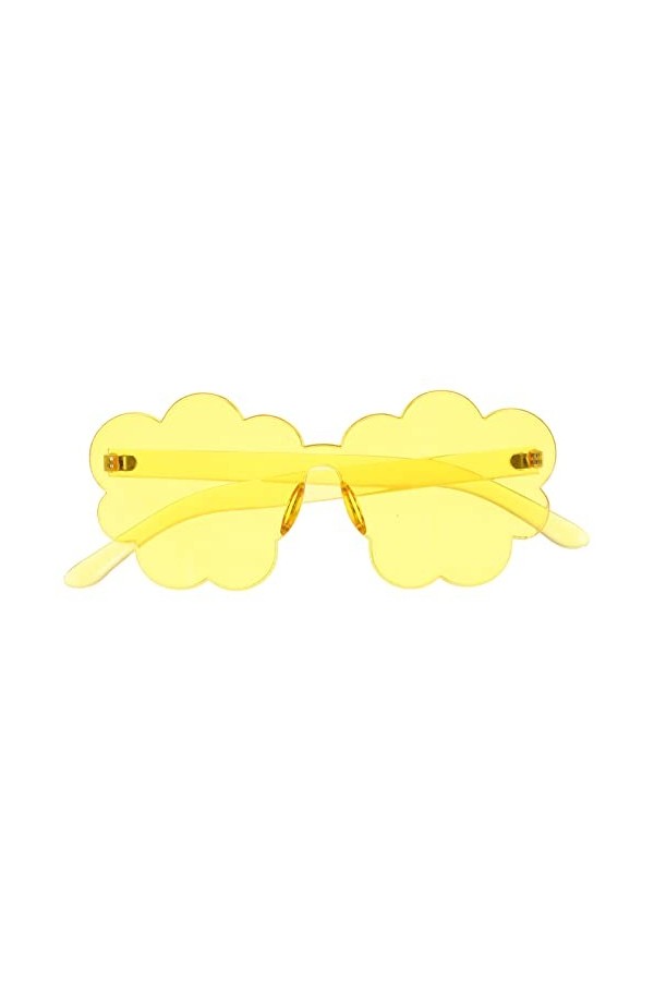 STOBOK Lunettes Sans Monture à Fleurs Lunettes De Soleil De Mode Pour Femmes Lunettes De Soleil Pour Femmes Lunettes De Solei