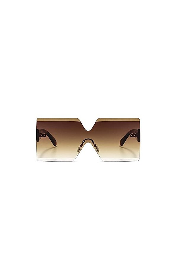 U/N Lunettes de Soleil carrées surdimensionnées Lunettes de Soleil pour Femmes Lunettes de Soleil Mode Grand Cadre Lunettes d