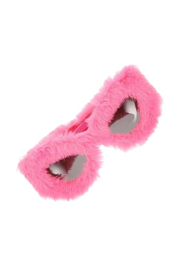 GALPADA Lunettes En Peluche Lunettes De Soleil En Peluche De Fête Lunettes De Soleil Tendance Pour Femmes Lunettes De Soleil 
