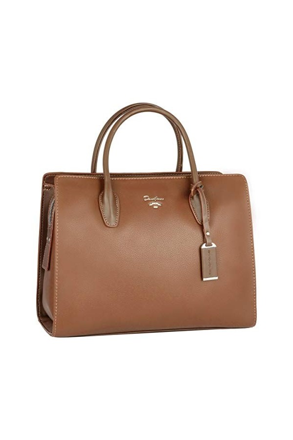 David Jones - Grand Sac à Main Femme - Cabas Fourre-Tout Cuir PU - Sac Multi Poche Plusieurs Compartiments Porté Epaule Bando
