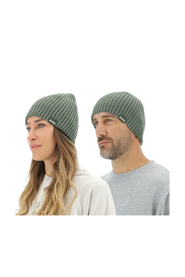 Jeep O102597-E846 J Reversible Tricot Hat J22W Unisexe Agave Green/Light GR UNI