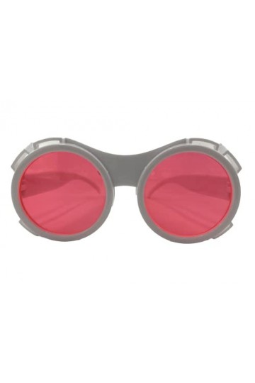Lunettes de soleil blanc noir avec verres au design de Willy Wonka pour déguisements de film, Halloween et carnaval, blanc, T