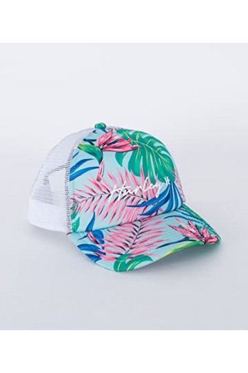 Hurley W Icon Script Trucker Bonnet, Celestial Teal, Taille Unique Femme