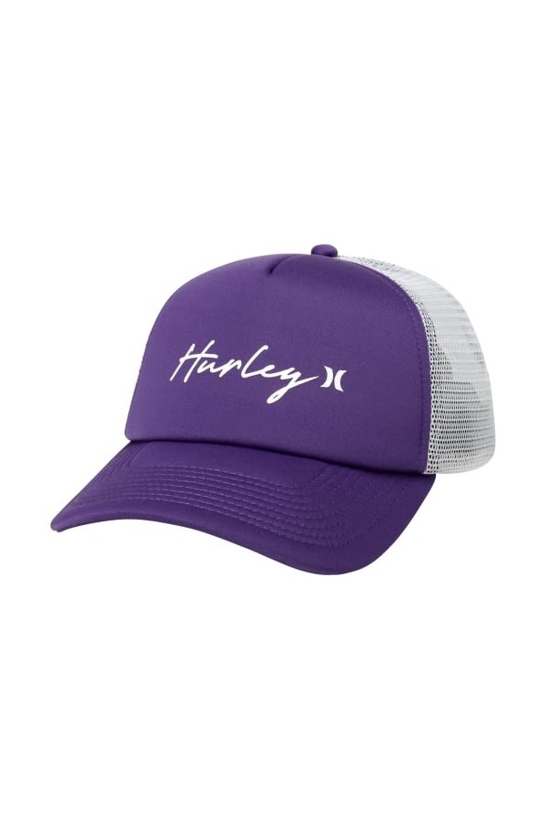 Hurley W Icon Script Trucker Bonnet, Celestial Teal, Taille Unique Femme