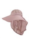 TINAYAUE Chapeau de soleil dété pour femme - Avec protection de la nuque - Respirant - Avec voile - Confortable - Pour la pê