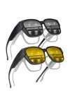 Hifot Lunettes Solaires pour Porteurs de Lunettes Femmes Homme,UV400 Lunettes de Soleil Polarisées à Superposer pour Conduite