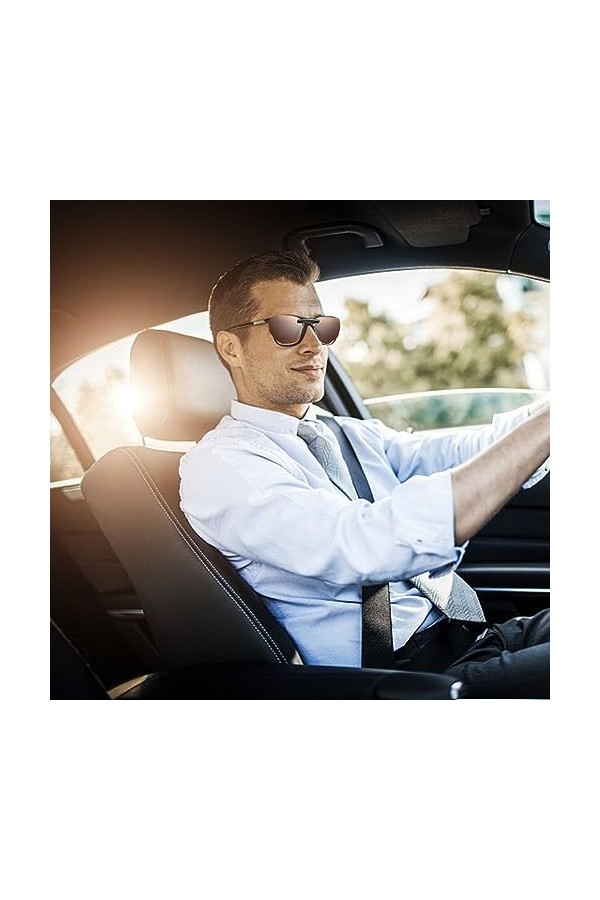 Wohlstand 4 Pièces Clip Solaire pour Lunettes De Vue, Clip Lunettes de Soleil, Clip Lunettes Polarisant, Lunettes de Soleil p