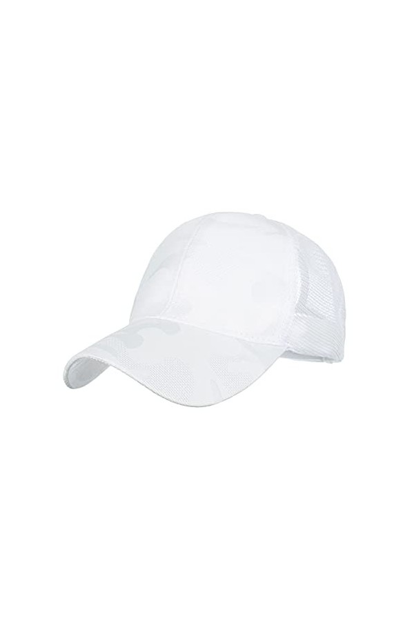 Ruicheng Casquette pour queue de cheval - En maille - Pour femme, gris, 56/60 cm