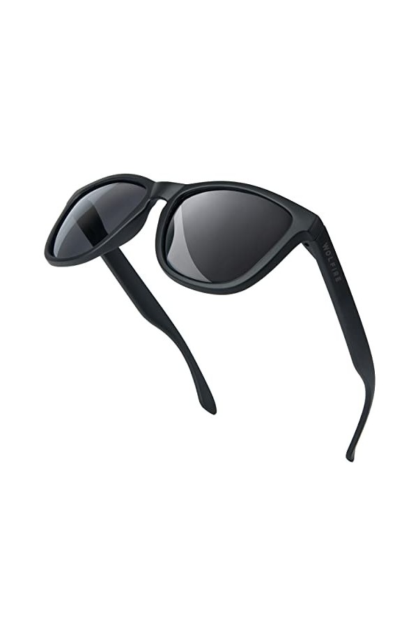 WOLFIRE WF lunettes de soleil homme polarisées, lunette de soleil femme | lunettes polarisées avec filtre UV 400 100% de prot