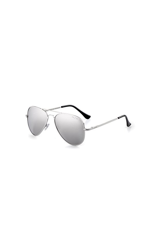 Miuno® Lunettes de soleil polarisées Polarized Hommes Femmes Boîte cadeau & Chiffon de lunettes Charnière à ressort 3025 Cadr