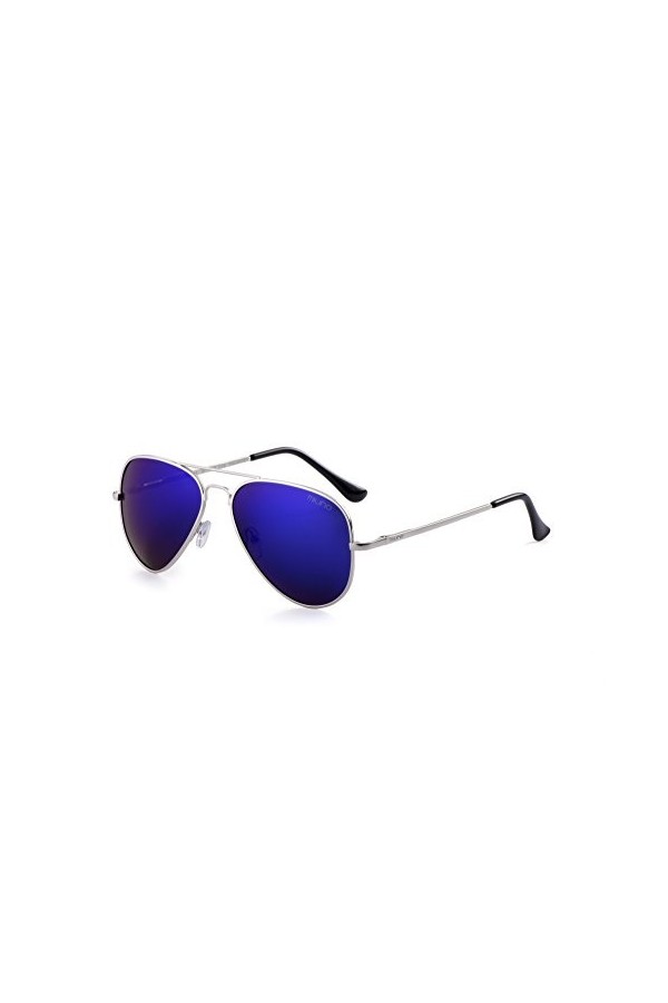 Miuno® Lunettes de soleil polarisées Polarized Hommes Femmes Boîte cadeau & Chiffon de lunettes Charnière à ressort 3025 Cadr