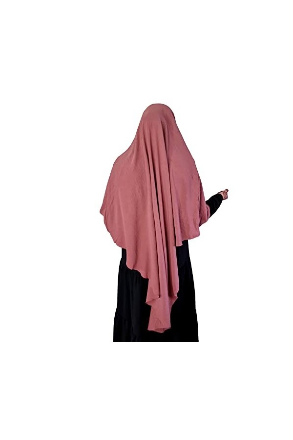 Bonnet tube Criss Cross Hijab Bandana HeadScarf Bone Under HeadScarf Viscose Stretch Hair Cover Musulman - Rose - taille uniq