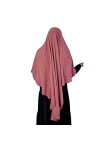 Bonnet tube Criss Cross Hijab Bandana HeadScarf Bone Under HeadScarf Viscose Stretch Hair Cover Musulman - Rose - taille uniq