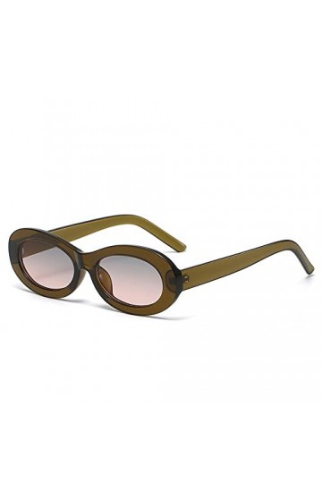 Vintage Ovale Lunettes De Soleil Femmes Mode Petit Punk Rond Lunettes De Soleil Femme Rétro Nuances Coloré Lunettes Uv400 Col