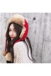 Chapeaux dhiver pour femme avec cache-oreilles,Bonnet bomber tricoté en fausse fourrure,Chapeau de trappeur en tricot,Chapea