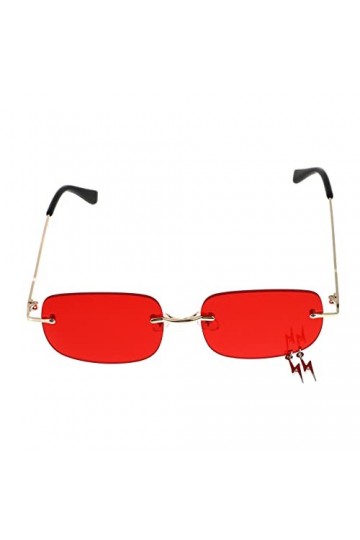 SOIMISS Lunettes De Soleil Personnalisées Lunettes De Soleil Pour Femmes Lunettes Sans Monture Des Lunettes De Soleil Lunette