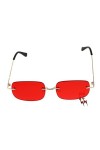 SOIMISS Lunettes De Soleil Personnalisées Lunettes De Soleil Pour Femmes Lunettes Sans Monture Des Lunettes De Soleil Lunette