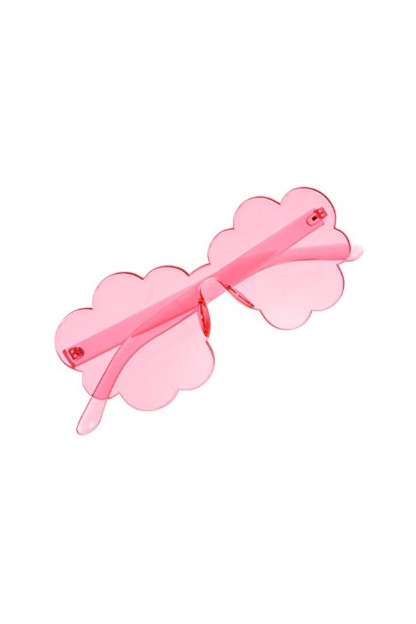 NUOBESTY Lunettes Sans Monture à Fleurs Lunettes De Mode Pour Femmes Lunettes De Soleil Pour Femmes Lunettes De Soleil De Qua