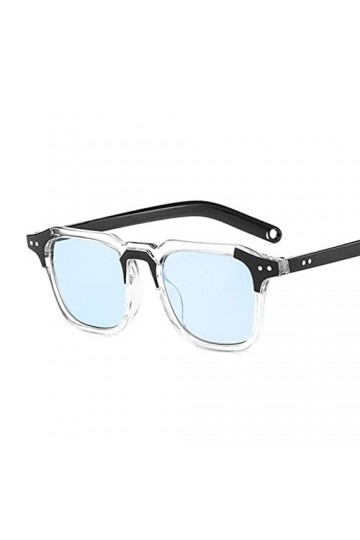 HWRHWR Lunettes de Soleil carrées Noires Vintage Femme Miroir Lunettes de Soleil Femme rétro Hip-hop