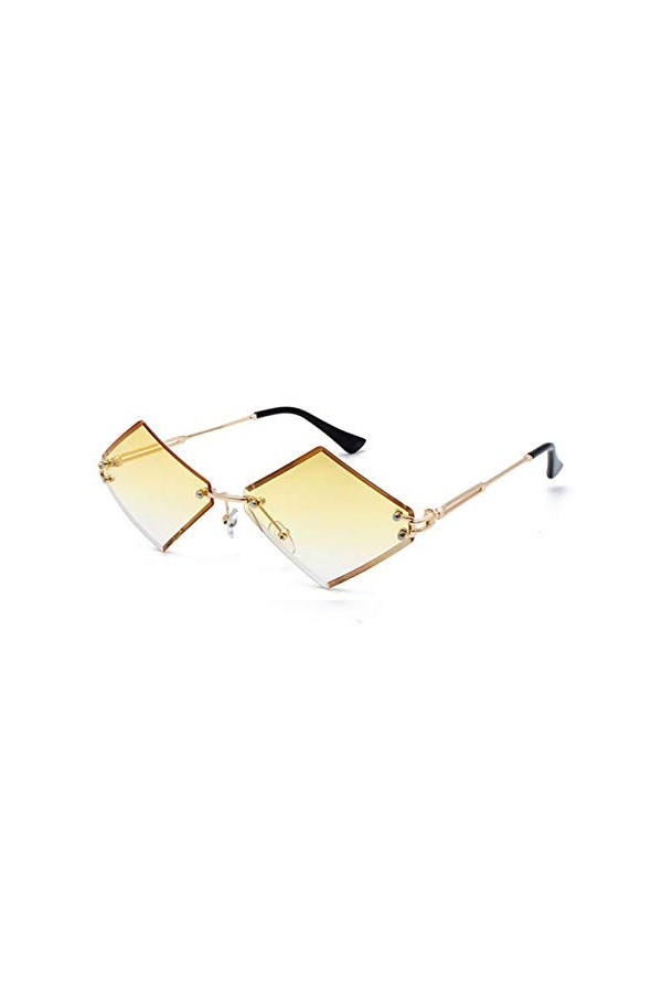 LUOXUEFEI Lunettes De Soleil Lunettes De Soleil Pour Femmes Rhombus Sans Monture Lunettes De Soleil Pour Femmes