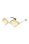 LUOXUEFEI Lunettes De Soleil Lunettes De Soleil Pour Femmes Rhombus Sans Monture Lunettes De Soleil Pour Femmes