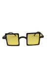 Vintange Sunglasses Lunettes de soleil CARRÉES - CADRE - CARRATON mode casual fashon vintage rétro NOVITA 2023, jaune