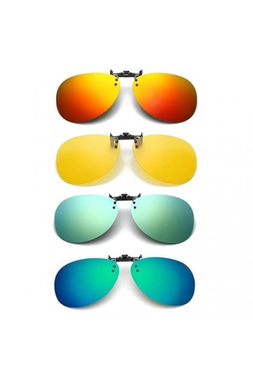 Lunettes de soleil polarisées à clipser, lunettes de soleil UV400 Clip de verres polarisés, style de fonction rabattable de j
