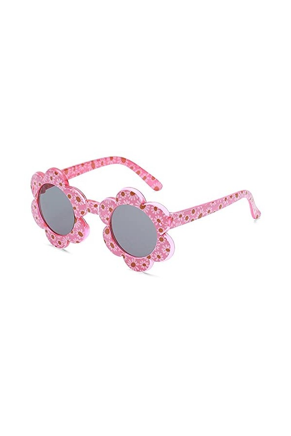 WQZYY&ASDCD des Lunettes De Soleil Femme Homme Dessin Animé Belles Fleurs Colorées Lunettes De Soleil Lunettes De Haute Quali