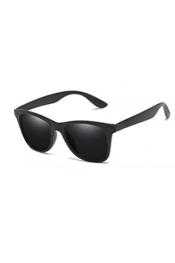 Lunettes de soleil polarisées rétro pour homme et femme, pour la conduite, la pêche, le sport, Noir / Noir,