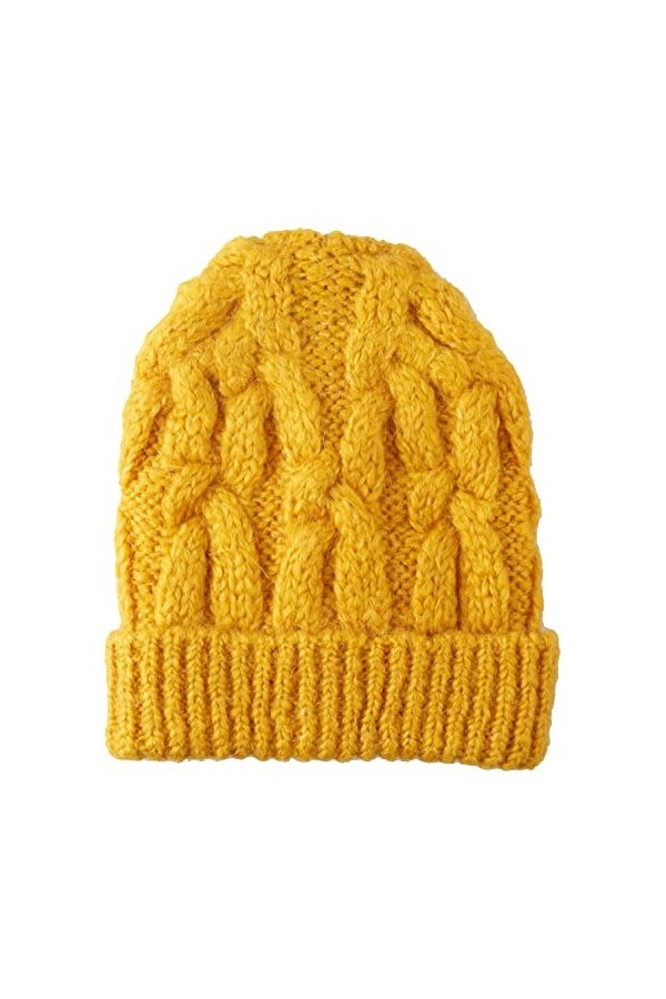 United Colors of Benetton Casquette TRICOTÉE 1KAADA005, Musard Yellow 29U, OS Femme