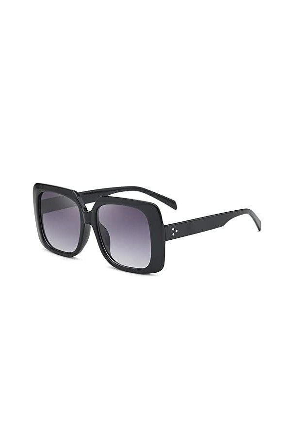 Lunettes De Soleil Carrées Surdimensionnées pour Femmes Mode Cadre en Plastique Clair Rouge Femmes Lunettes De Soleil Hommes 
