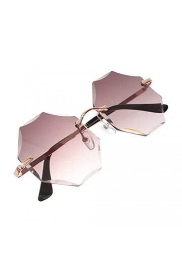 SOIMISS Lunettes De Soleil Sans Monture Lunettes De Mode Pour Femmes Lunettes De Soleil Arc-en-ciel Lunettes De Soleil De Cél