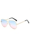 SARGE 2022 Pilot Lunettes de Soleil Femmes Mode Aviation Marque Designer&nbsp;Lunettes de Soleil Voyage pour Femmes Gradient Lenti