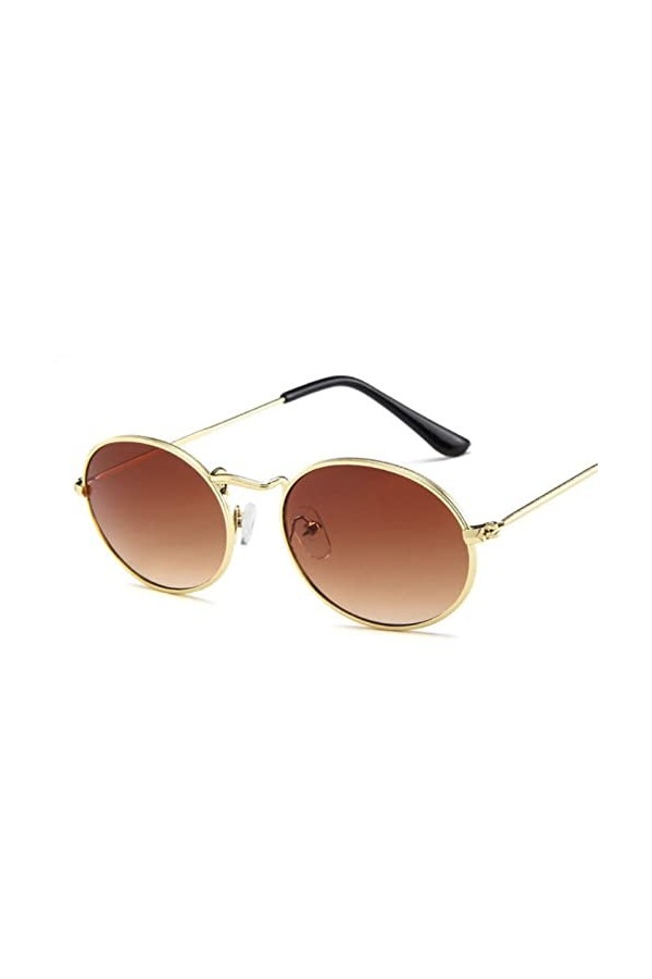 2022 Retro Alloy Sunglasses Femmes Métal Round Lunettes de Soleil Femmes Vintage Ovale Lunettes de Soleil pour Hommes Designe