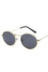2022 Retro Alloy Sunglasses Femmes Métal Round Lunettes de Soleil Femmes Vintage Ovale Lunettes de Soleil pour Hommes Designe
