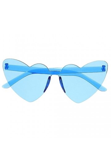 PRETYZOOM Lunettes De Soleil Amusantes Pour Hommes Lunettes De Soleil Coeur Sans Monture Lunettes De Soleil Des Années 90 Pou