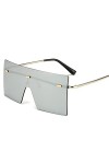 SARGE Mode Lunettes de Soleil carrées Femmes Luxe Surdimensionné Rimless Lunettes de Soleil Ombres Femme Créateur de Marque d