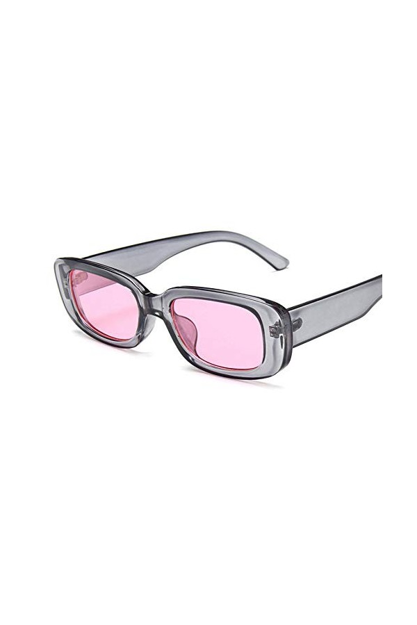 SHANGYUN Petites Lunettes de Soleil Rectangle Femmes Designer Hip Hop Lunettes de Soleil carrées étroites Lunettes de Soleil 