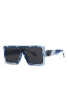 U/N Rétro Luxe Hommes Femmes Lunettes de Soleil surdimensionnées Lunettes carrées Lunettes de Mode Lunettes Vintage-5