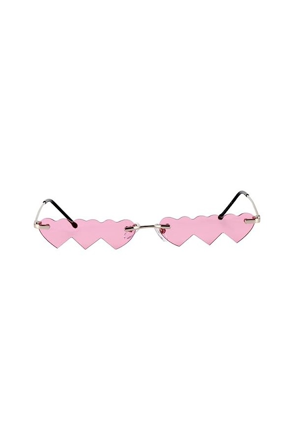 CLISPEED 1 Pc Lunettes De Soleil Coeur Lunettes De Soleil De Quai Pour Femmes Lunettes De Tir De Rue De Mode Jaune Des Lunett