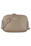 David Jones - Petit Sac Bandoulière Femme Multipoche Zip - Sac à Main Cuir PU Porté Epaule 3 Compartiments Zippées - Besace S