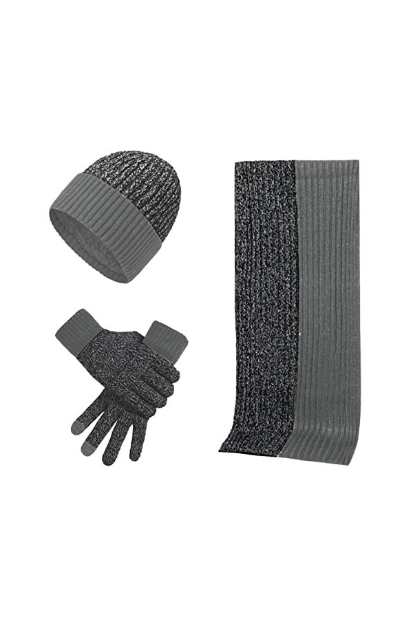 IHCEMIH Ensemble de chapeaux de gants, bleu, taille unique