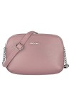 David Jones - Petit Sac Bandoulière Femme Multipoche Zip - Sac à Main Cuir PU Porté Epaule 3 Compartiments Zippées - Besace S