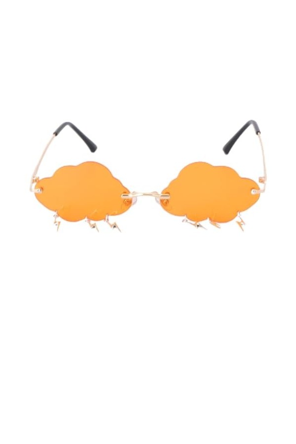 Didiseaon 1 Paire Lunettes De Soleil Nuage Lunettes De Soleil Sans Monture Lunettes De Soleil Hippie Lunettes Sans Monture Lu