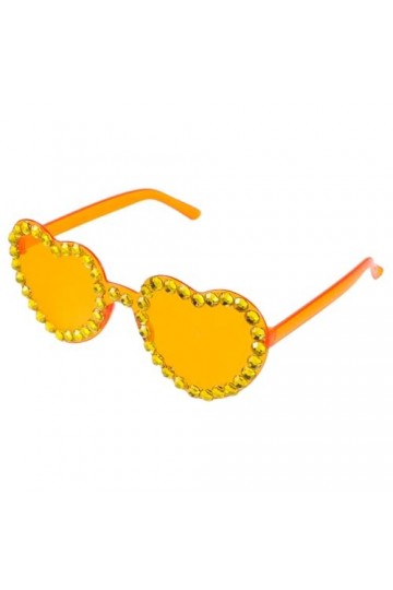 TOPPERFUN 1 Paire Lunettes De Soleil Diamant Coeur Lunettes Coeur Lunettes De Soleil Cosplay Lunettes De Soleil Drôles De Fêt