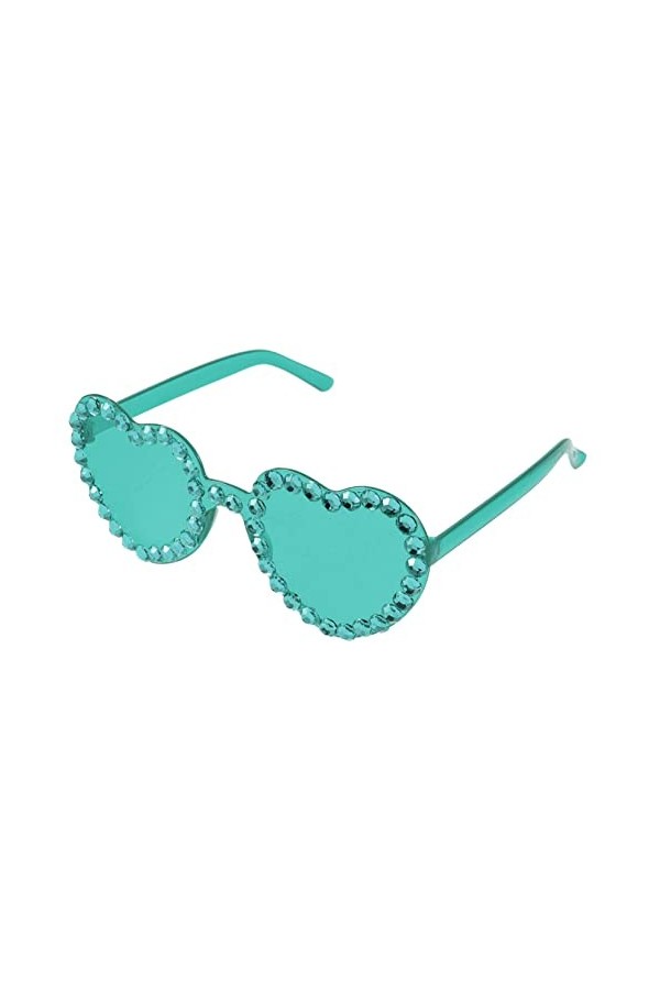TOPPERFUN 1 Paire Lunettes De Soleil Diamant Coeur Lunettes Coeur Lunettes De Soleil Cosplay Lunettes De Soleil Drôles De Fêt