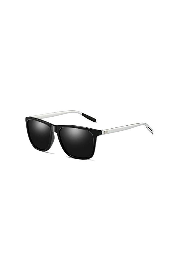 Huicai Lunettes pour hommes et femmes lunettes de soleil rétro polarisées Lunettes de vue UV400