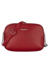 David Jones - Petit Sac Bandoulière Femme Multipoche Zip - Sac à Main Cuir PU Porté Epaule 3 Compartiments Zippées - Besace S
