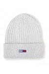 Tommy Jeans Bonnet Femme TJW Flag Beanie, Silver Grey Heather, Onesize