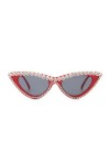 AOOOWER Cat Eye Lunettes de soleil pour adolescentes Filles Cadre de fête Verres Style amusant Mode Tendance Carnaval Décorat